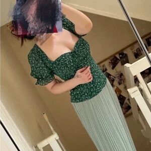 NWOT Reformation Delevan Top Rosemarie